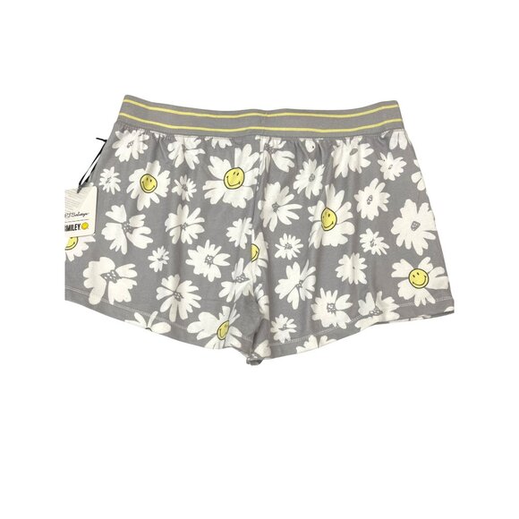 PJ Salvage Smiley Lounge Shorts Daisy Pull on Drawstring Medium - Picture 3 of 5
